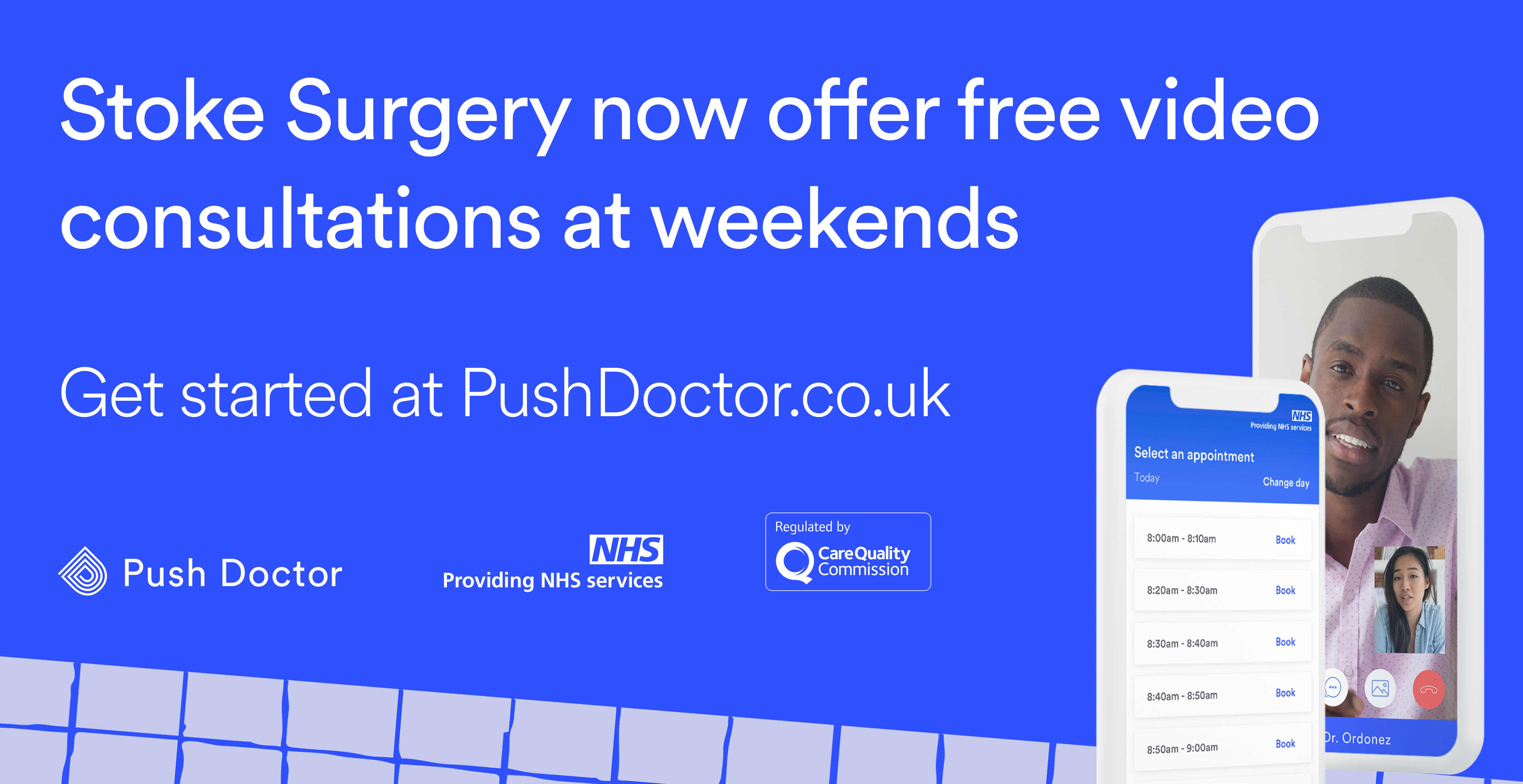 Stoke Surgery Website banner Push Doctor